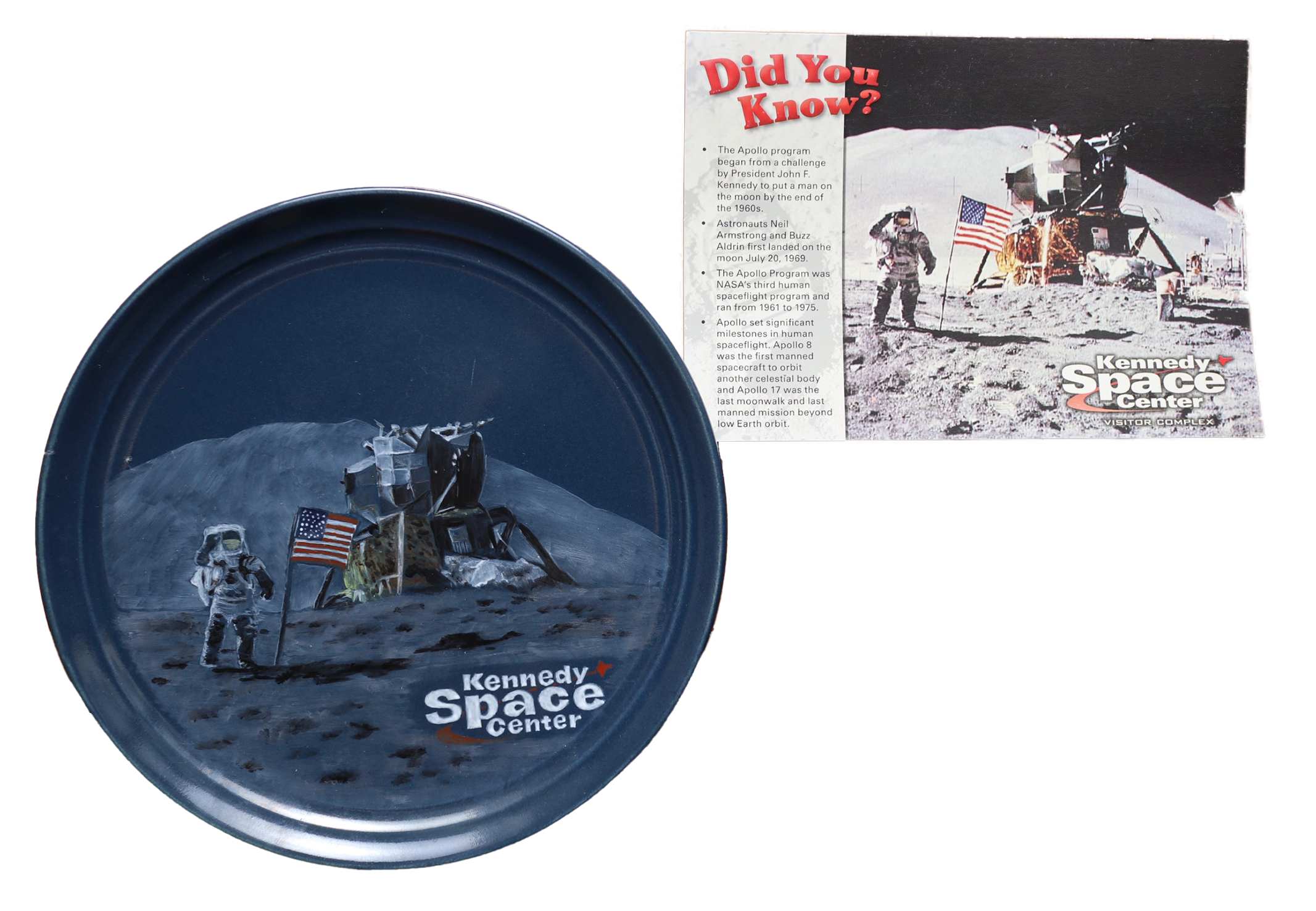 NASAポストカードのデザインのお皿